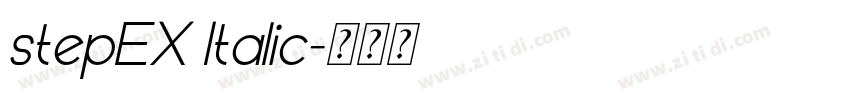 stepEX Italic字体转换